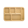 6 COMPARTMENT TRAY, TAN