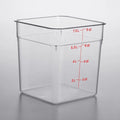 Cambro CamSquares® Classic 8 Qt. Clear Square Polycarbonate Food Storage Container
