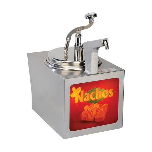 Gold Medal 2197NS Nacho Cheese Warmer with Heated Pump