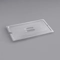 CAMBRO Camwear® Full Size Clear Polycarbonate Handled Lid with Spoon Notch