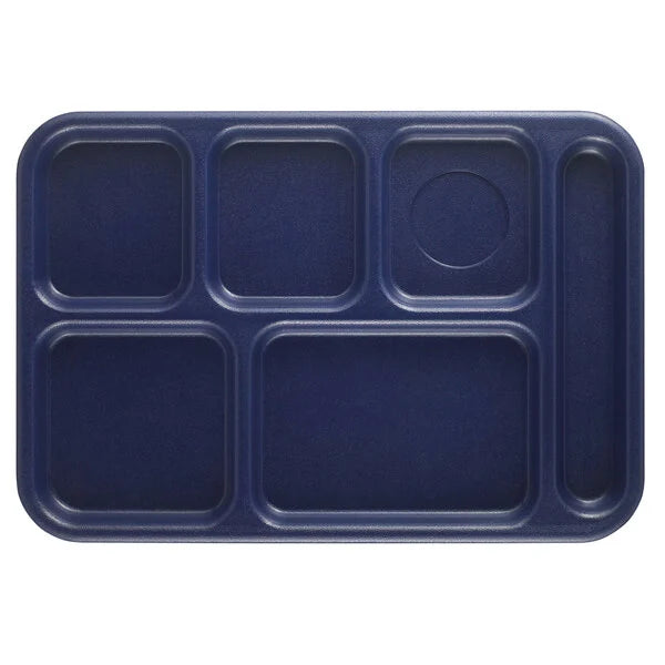 6 COMPARTMENT TRAY, NAVY BLUE