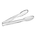 CAMBRO Lugano 9" Clear Scallop Grip Plastic Tongs
