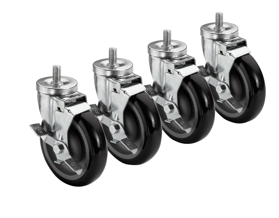 KROWNE 5" STEM CASTERS, 220 LB