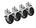 KROWNE 5" STEM CASTERS, 220 LB