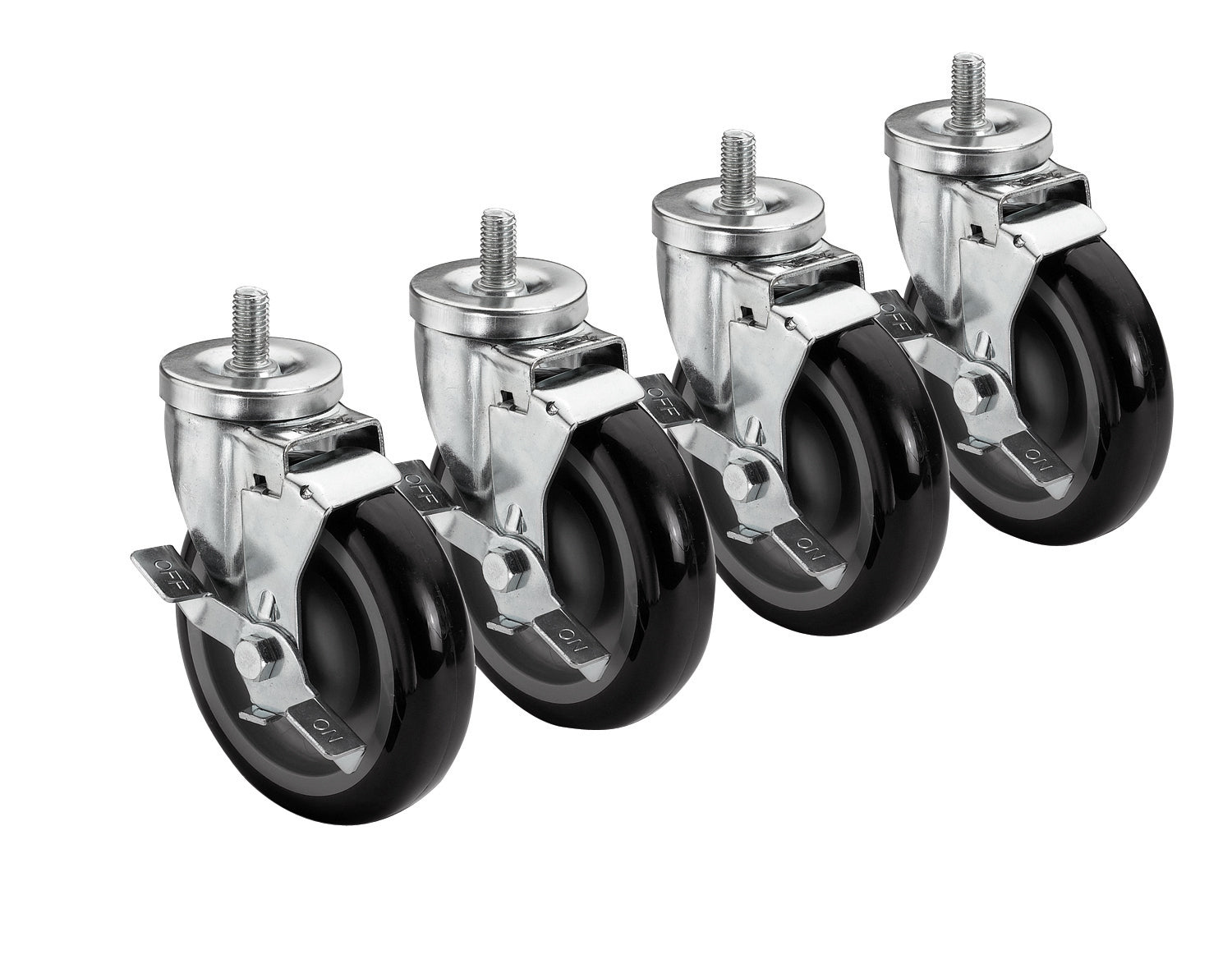 KROWNE 5" STEM CASTERS, 220 LB