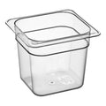 CAMBRO Camwear® 1/6 Size Clear Polycarbonate Food Pan - 6" Deep, 2.4 qt.