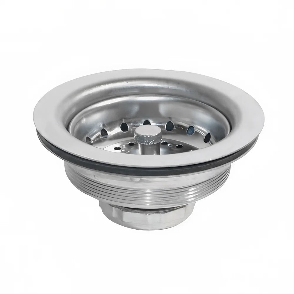 Krowne 3 1/2" Kitchen Sink Drain w/ Basket, Stainless Steel