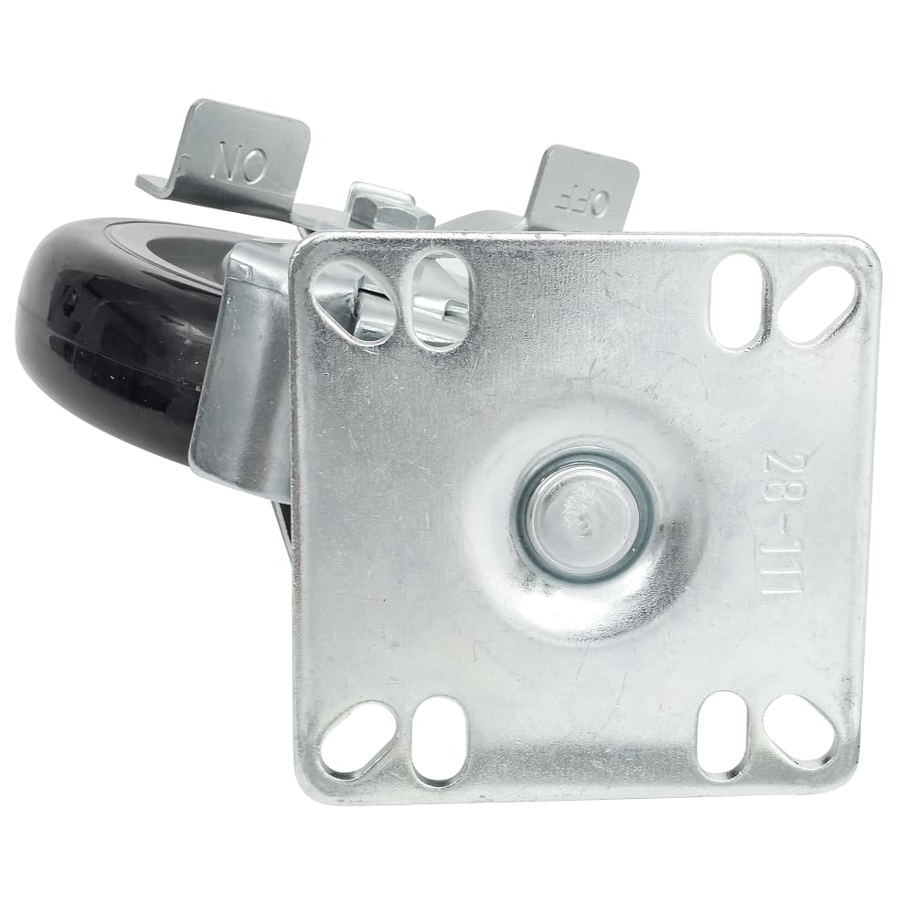 KROWNE Universal Plate Caster Set w/ 5" Wheel, 3 1/2 x 3 1/2"