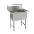 BK Resources BKS-1-18-12S Sink, one compartment, 23"W x 23-13/16"D x 43-3/4"H