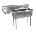 BK Resources BKS-2-1620-12-18L Sink, two compartment, 52-1/2"W x 25-13/16"D x 43-3/4"H