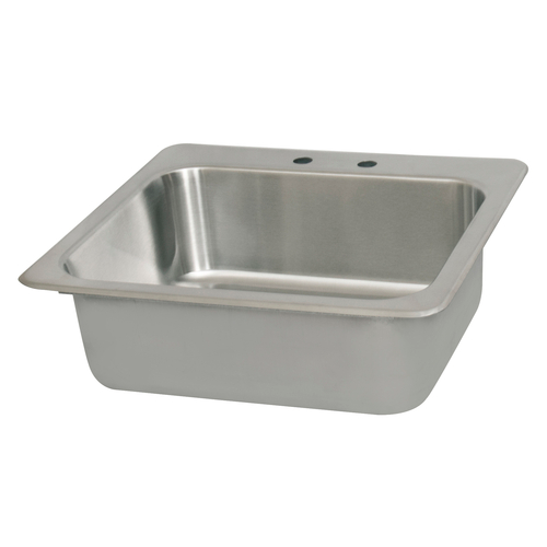 BK Resources DDI-2016824 Deep Drawn Drop-In Sink, one compartment, 23"W x 21"D x 8"H