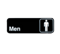 TableCraft 394515 Cash & Carry Sign, 3" x 9", "Men"