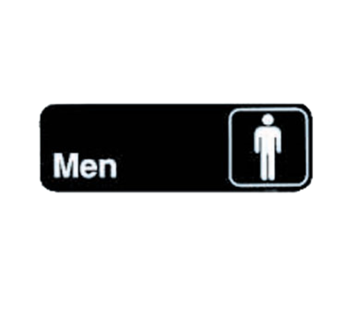 TableCraft 394515 Cash & Carry Sign, 3" x 9", "Men"
