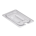 CAMBRO Camwear® Food Pan Cover, 1/4 size, notched, with handle