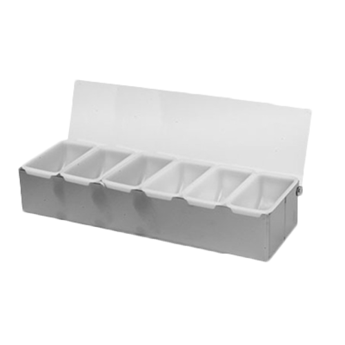 Thunder Group SLCN006 Bar Condiment Dispenser, countertop design, 6-comp