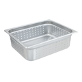 Crestware 5124P Steam Table/Holding Pan, 1/2 size, 4" deep, perforated