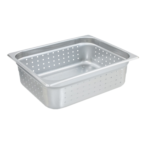 Crestware 5124P Steam Table/Holding Pan, 1/2 size, 4" deep, perforated