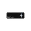 CAC SCE3-WO27 Compliance Sign, English, 9" x 3"H, "Women"