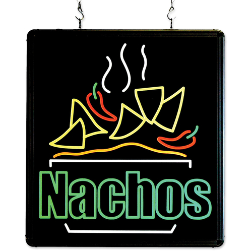 92004 Benchmark Ultra-Bright Merchandising Sign, "Nachos"