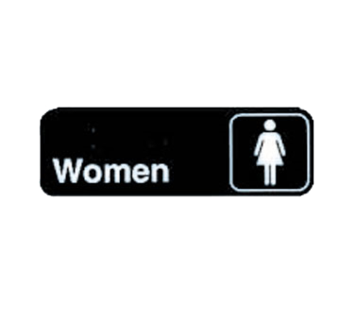 TableCraft 394516 Cash & Carry Sign, 3" x 9", "Women"