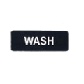 "WASH" sign, 9" x 3"