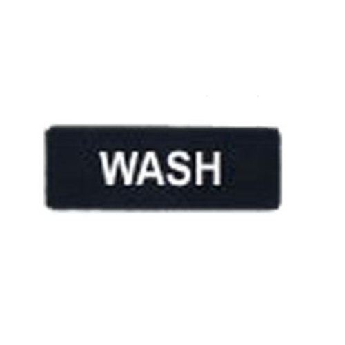 "WASH" sign, 9" x 3"