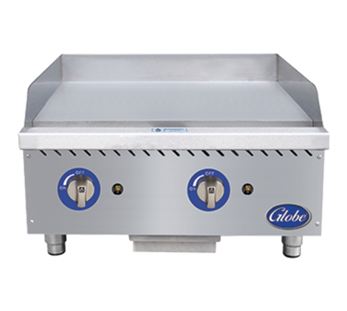 Globe GG24G Griddle, gas, countertop, 24" wide