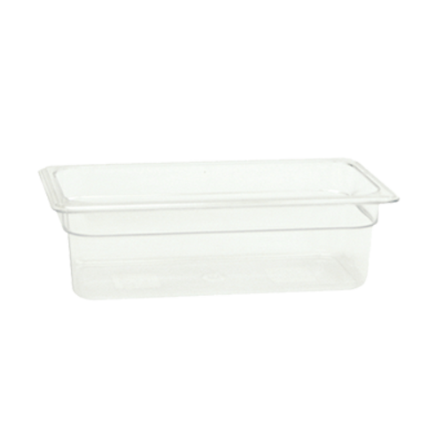 1/3 size, 4" deep- polycarbonate
