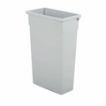 KROWNE, Commercial Waste Container, gray, 23 gallon