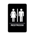 "RESTROOM" sign, 9" x 6"