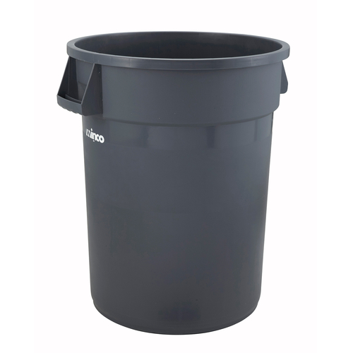 Trash Can, 32 gallon, gray