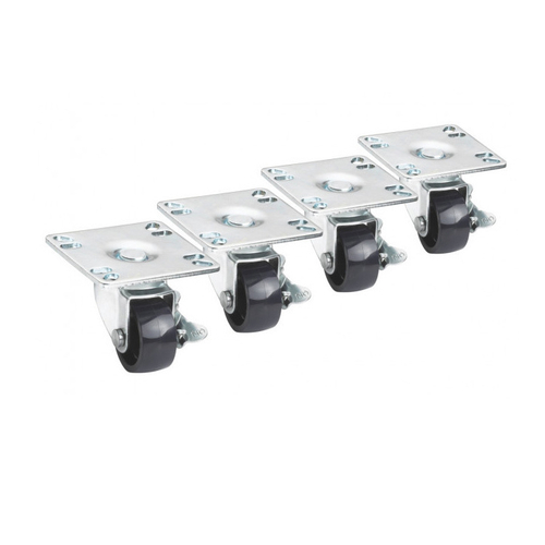 KROWNE Casters, 2" low profile with brakes (set of 4)
