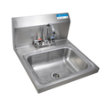 BK Resources BKHS-D-1410-P-G Hand Sink, wall mount