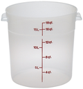 CAMBRO Storage Container, round, 18 qt.