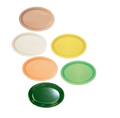 G.E.T. OP-616-T Supermel™ Platter, TAN, dozen