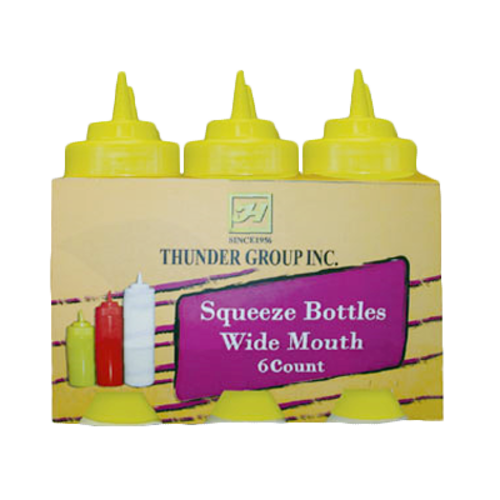 Thunder Group PLTHSB016CW Squeeze Bottle, 16 oz., clear (6 Pack)
