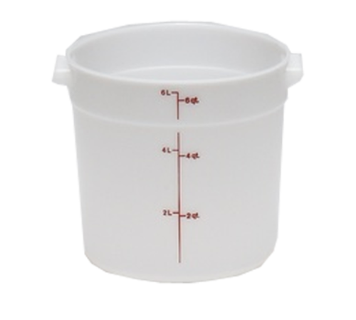 CAMBRO Storage Container, round, 6 qt.