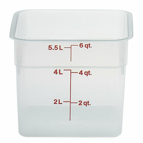 CAMBRO CamSquare® Food Container, 6 qt.