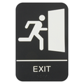 Thunder Group PLIS6956BK Information Symbol Sign, 6" x 9", "Exit"
