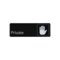 CAC SCE3-PV03 Compliance Sign, English, 9" x 3"H, "Private"