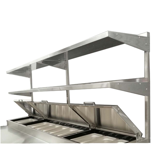 ATOSA MROS-67P Overshelf, double, for pizza prep table