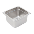 Crestware 2164 Steam Table/Holding Pan, 1/6 size, 4" deep