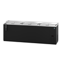 HOSHIZAKI Refrigerated Bottle Cooler, reach-in, three-section, side mount self-contained refrigeration