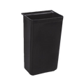 Thunder Group PLBC0013B Bus Cart Trash Bin, 13" x 9-1/4" x 22"