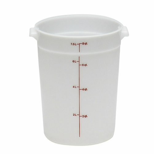 CAMBRO Storage Container, round, 8 qt.