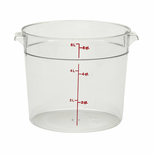 CAMBRO Camwear® Storage Container, round, 6 qt.