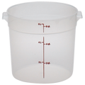 CAMBRO Storage Container, round, 6 qt.
