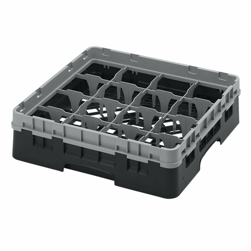 CAMBRO Camrack® Glass Rack, with soft gray extender, full size