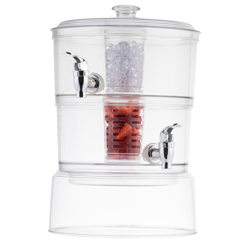 TableCraft 10961 Beverage Dispenser, 2 gallon, 2-tier
