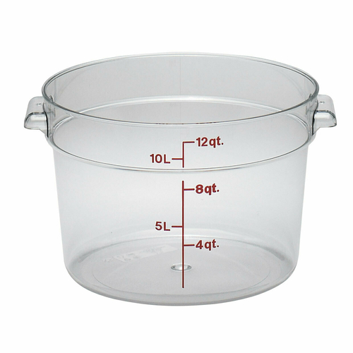 CAMBRO Camwear® Storage Container, round, 12 qt.